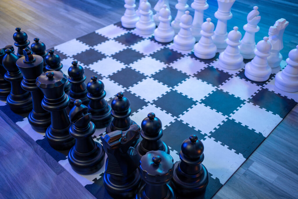 Lifesize chess board