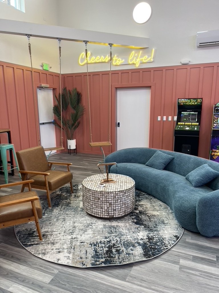Indoor lounge area