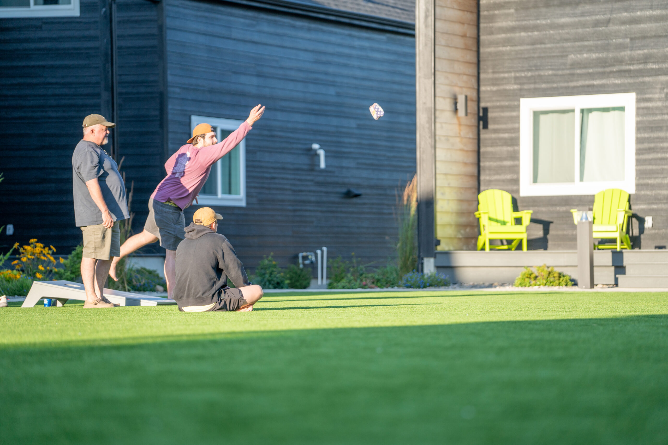Lawn games area